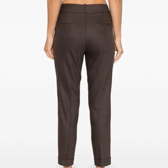 y2k vintage fashion trousers high waisted slacks brown formal indie dress pants - Picture 2 of 13